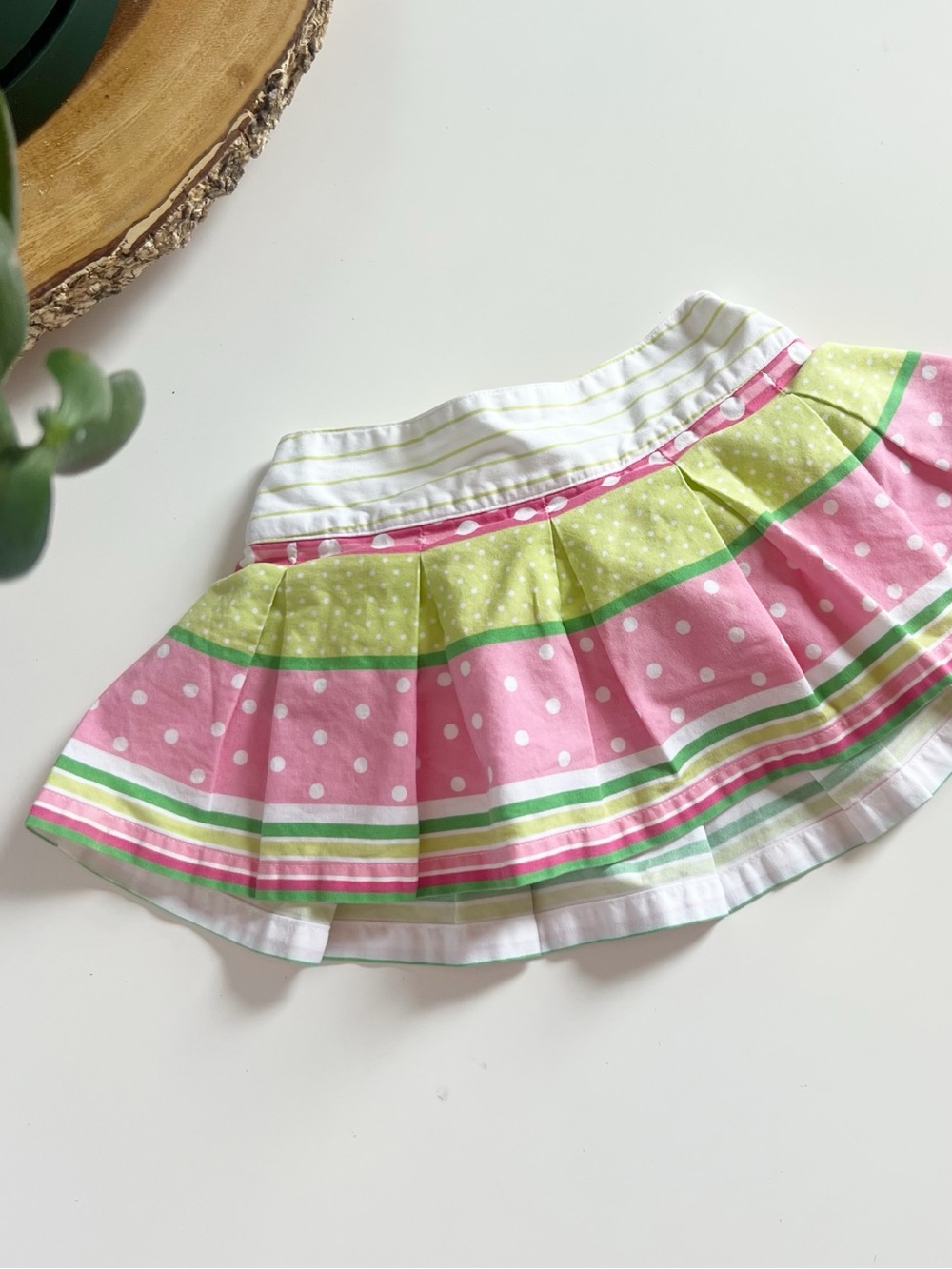 Vintage Y2K 2004 Gymboree Mix Pattern Polkadot Skort | 6-12m